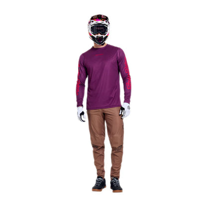 Troy Lee Designs Sprint Pro Long Sleeve MTB Jersey - Sangria