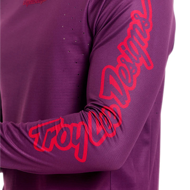 Troy Lee Designs Sprint Pro Long Sleeve MTB Jersey - Sangria