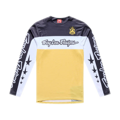 Troy Lee Designs Sprint Pro Long Sleeve MTB Jersey - Yo Moto - Butter