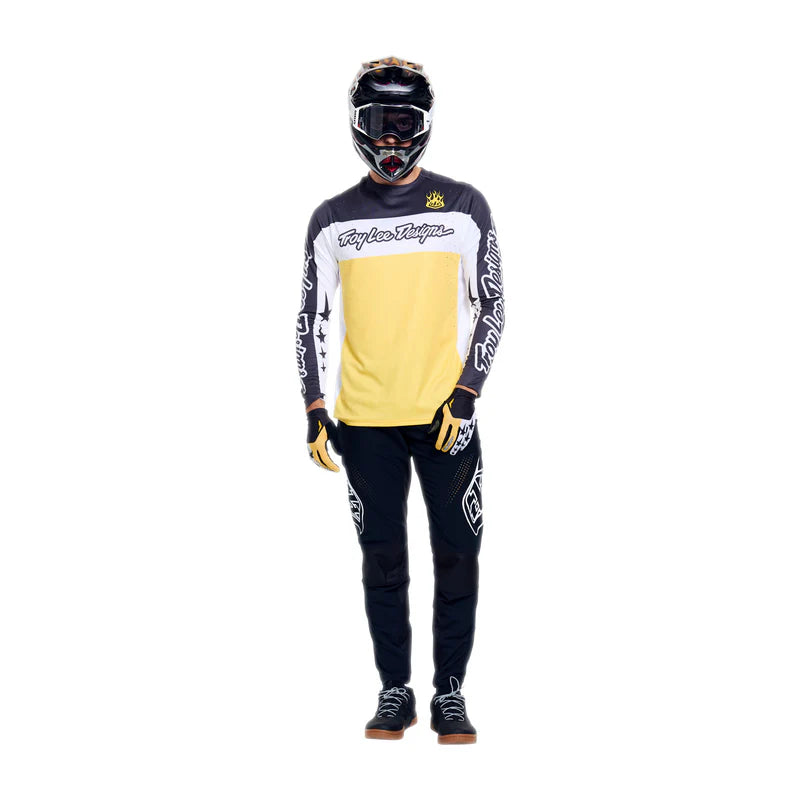 Troy Lee Designs Sprint Pro Long Sleeve MTB Jersey - Yo Moto - Butter