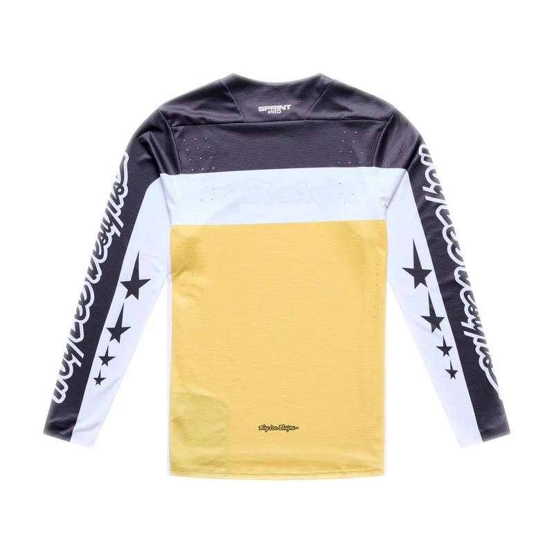 Troy Lee Designs Sprint Pro Long Sleeve MTB Jersey - Yo Moto - Butter