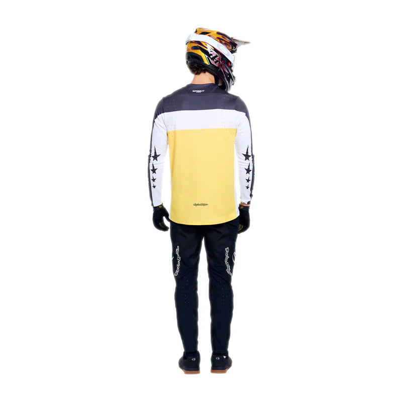 Troy Lee Designs Sprint Pro Long Sleeve MTB Jersey - Yo Moto - Butter