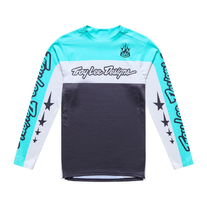 Troy Lee Designs Sprint Pro Long Sleeve MTB Jersey - Yo Moto - Carbon