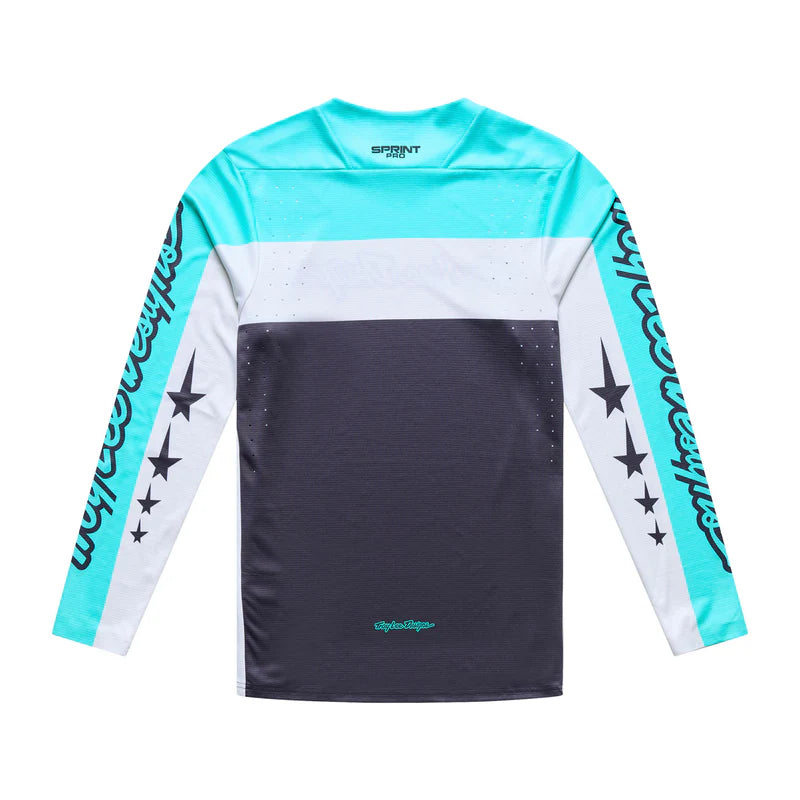 Troy Lee Designs Sprint Pro Long Sleeve MTB Jersey - Yo Moto - Carbon