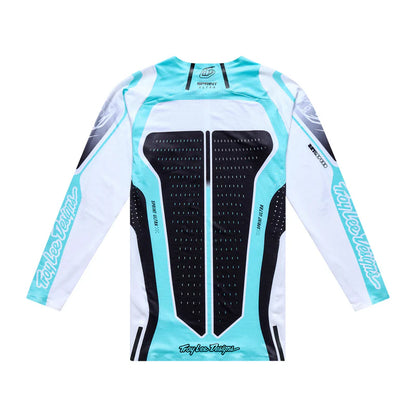 Troy Lee Designs Sprint Ultra Long Sleeve MTB Jersey - Proton - White