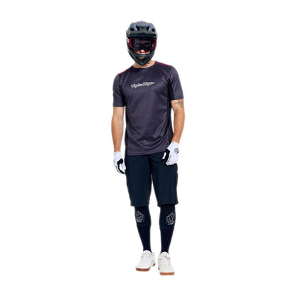 Troy Lee Designs Stage Short Sleeve MTB Jersey - Signature - Carbon