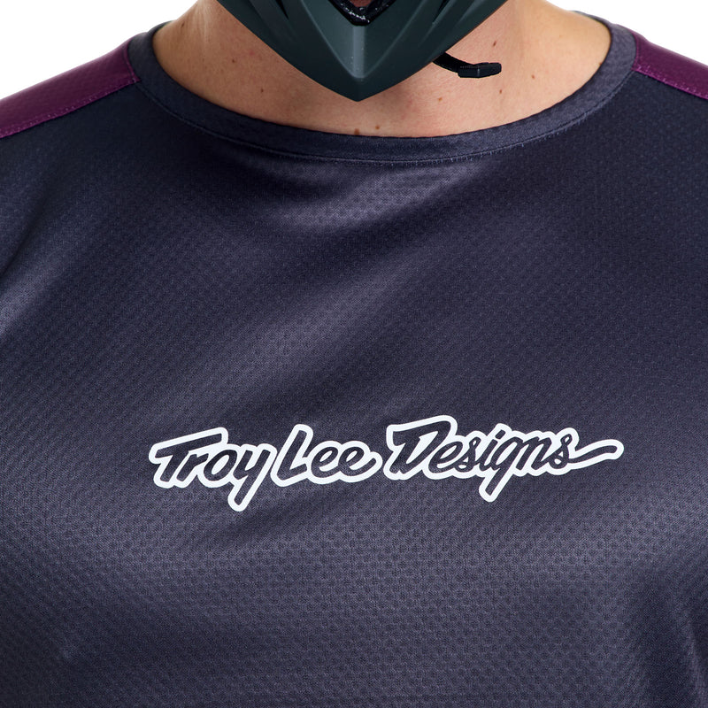 Troy Lee Designs Stage Short Sleeve MTB Jersey - Signature - Carbon