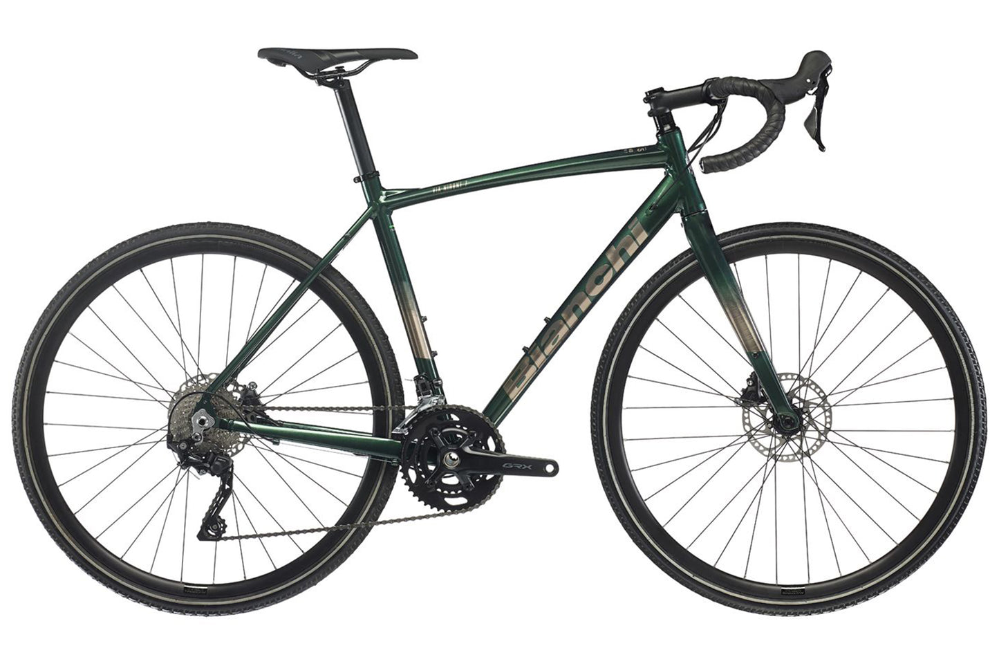 Bianchi Via Nirone 7 Allroad 700c - Green Forest-Bronze Mirror - 2023