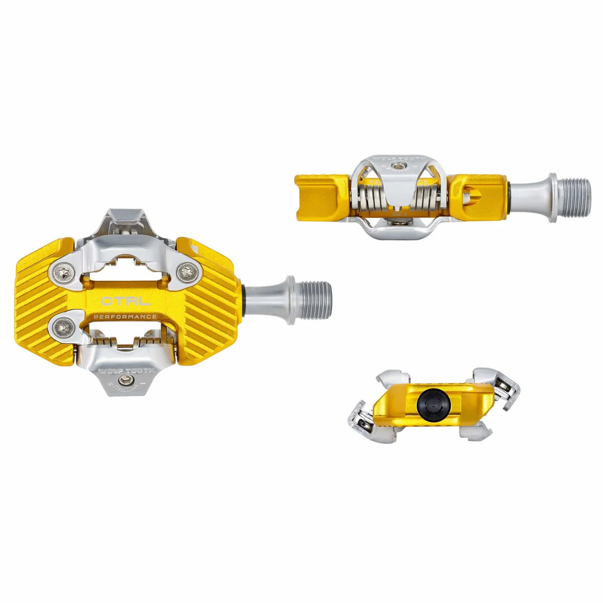 Wolf Tooth Components CTRL Trail Performance Clipless Pedal - Gold