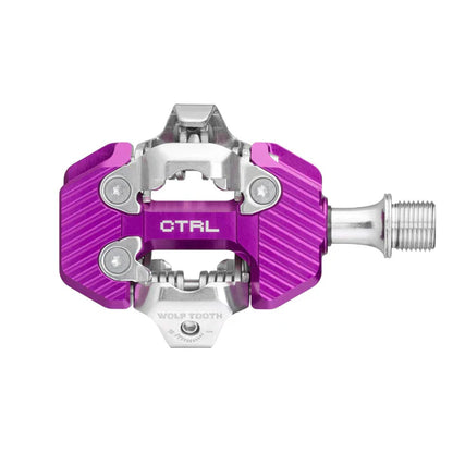 Wolf Tooth Components CTRL Trail Clipless MTB Pedal - Ultraviolet Purple