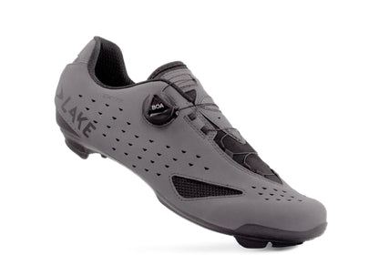 Lake CX177 Road Shoe - Matt Gray-Black