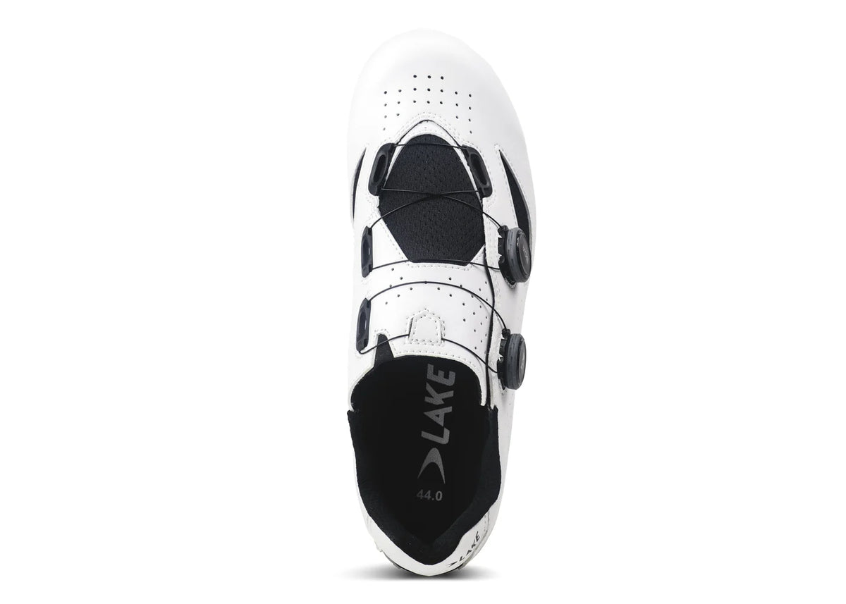 Lake CX190 Road Shoe - White-Black