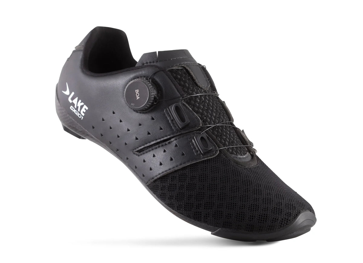 Lake CX201 Road Shoe - Black-White
