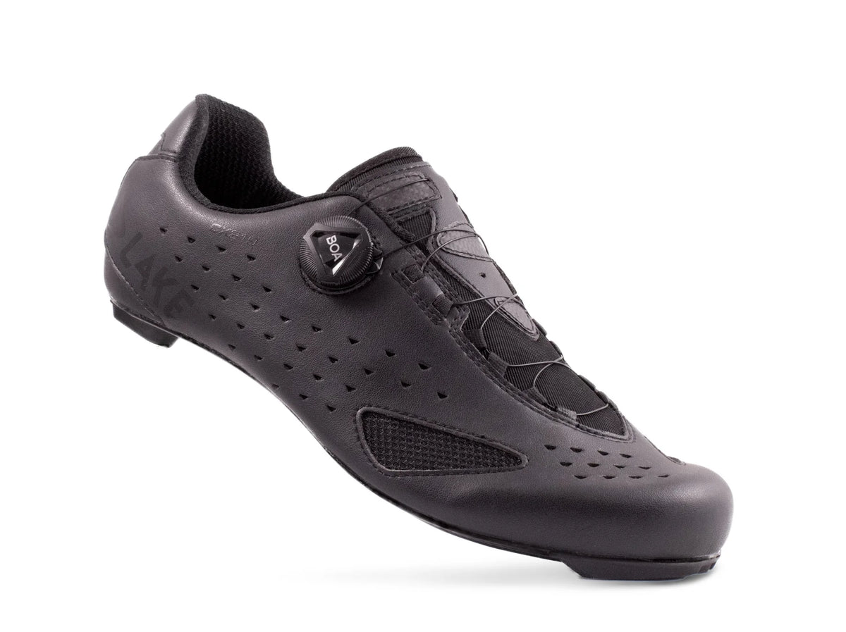 Lake CX219 Road Shoe - Black-Black