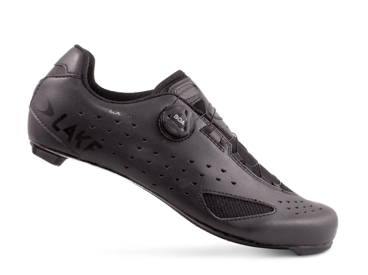 Lake CX219 Road Shoe - Black-Black