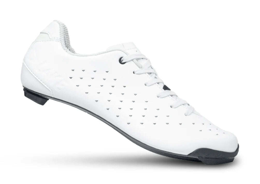 Lake CX21C Road Shoe - White Clarino