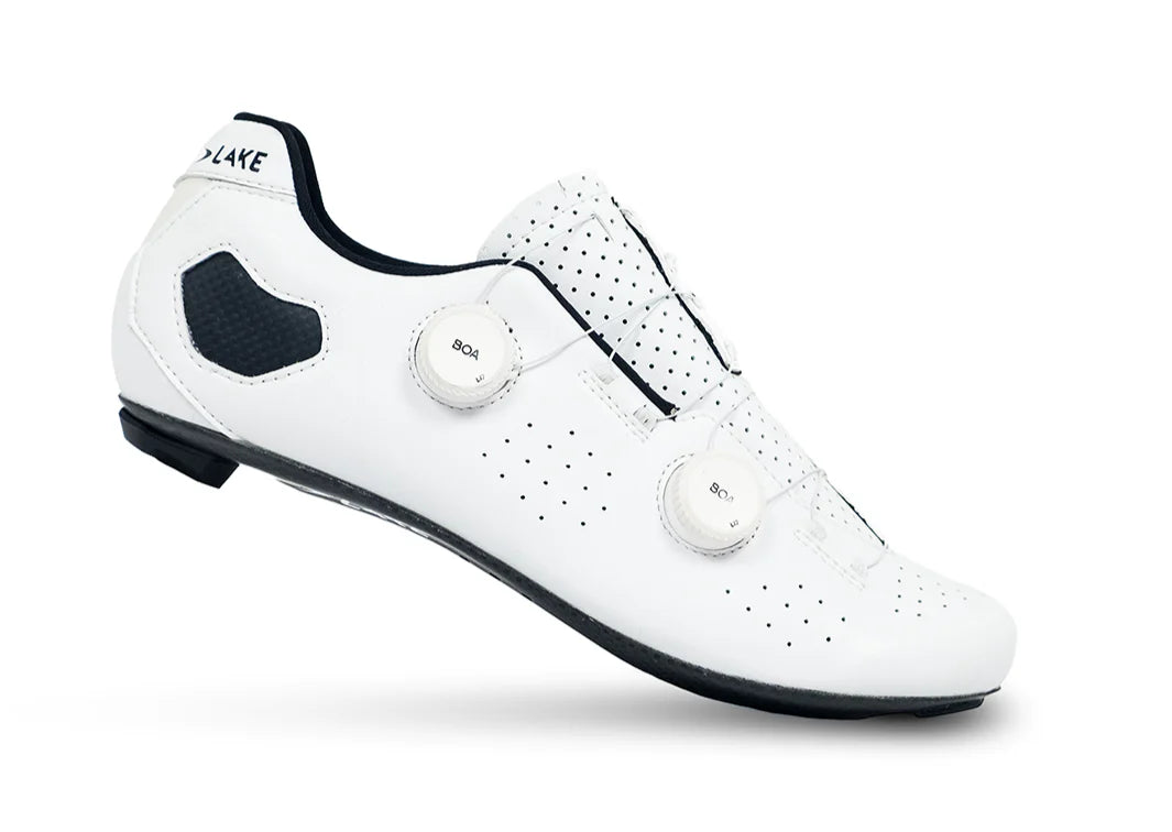 Lake CX333 Road Shoe - White Clarino