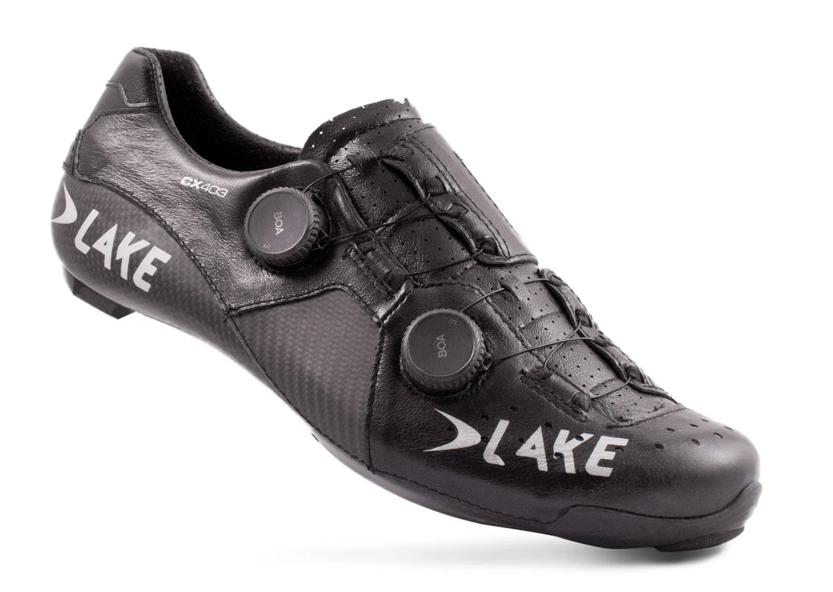 Lake CX403 SpdPly Road Shoe - Black-Silver
