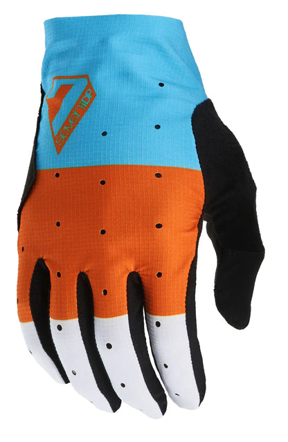 7 iDP Control MTB Glove - Blue-Orange Stripes