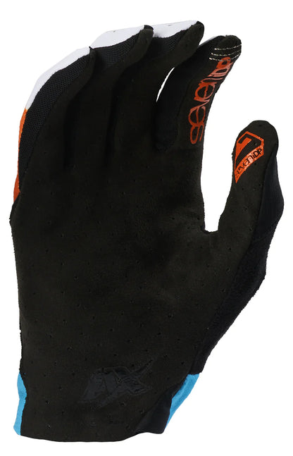 7 iDP Control MTB Glove - Blue-Orange Stripes