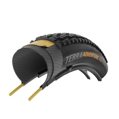 Continental Terra Adventure 700c Folding Gravel Tire - Black-Transparent