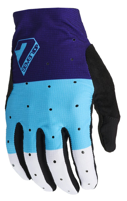 7 iDP Control MTB Glove - Blue Stripes