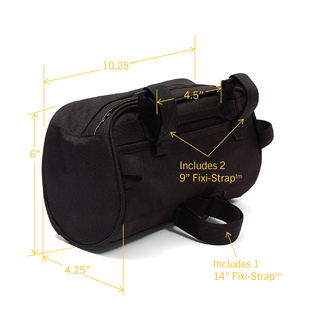 Po Campo Domino Handlebar Bag - Black Ripstop
