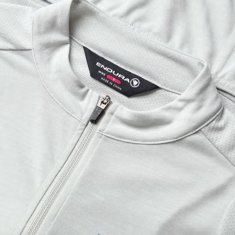 Endura Loop Short Sleeve Zipped Road Jersey - Womens - Mains Gray