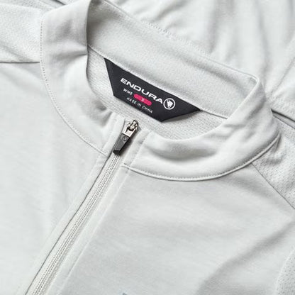 Endura Loop Short Sleeve Zipped Road Jersey - Womens - Mains Gray