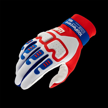 100% Langdale Glove - Red-White-Blue