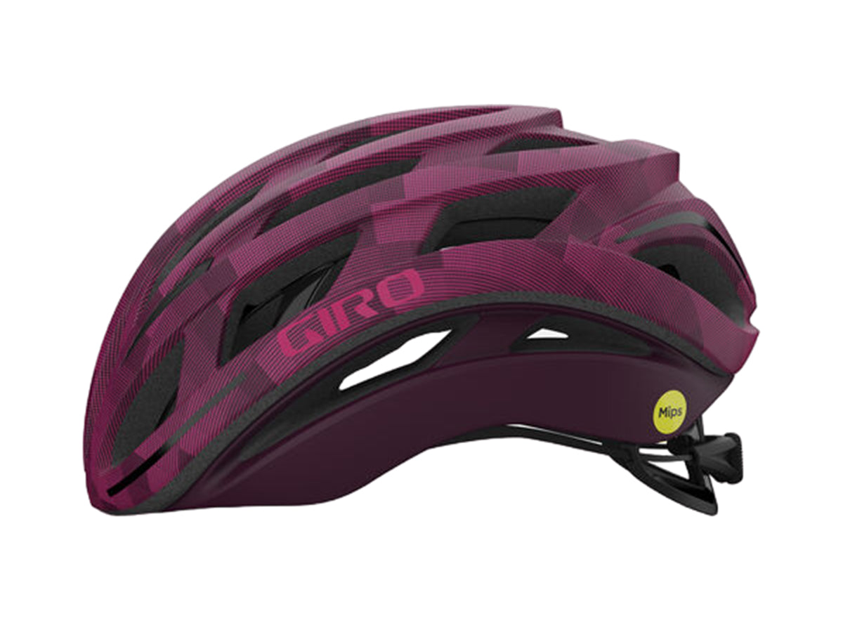 Giro Helios Spherical Road Helmet - Matt Dark Cherry Towers