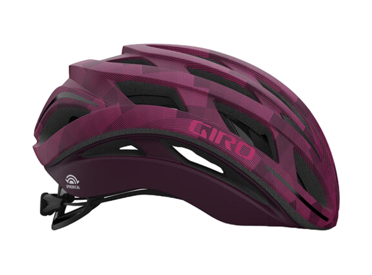 Giro Helios Spherical Road Helmet - Matt Dark Cherry Towers