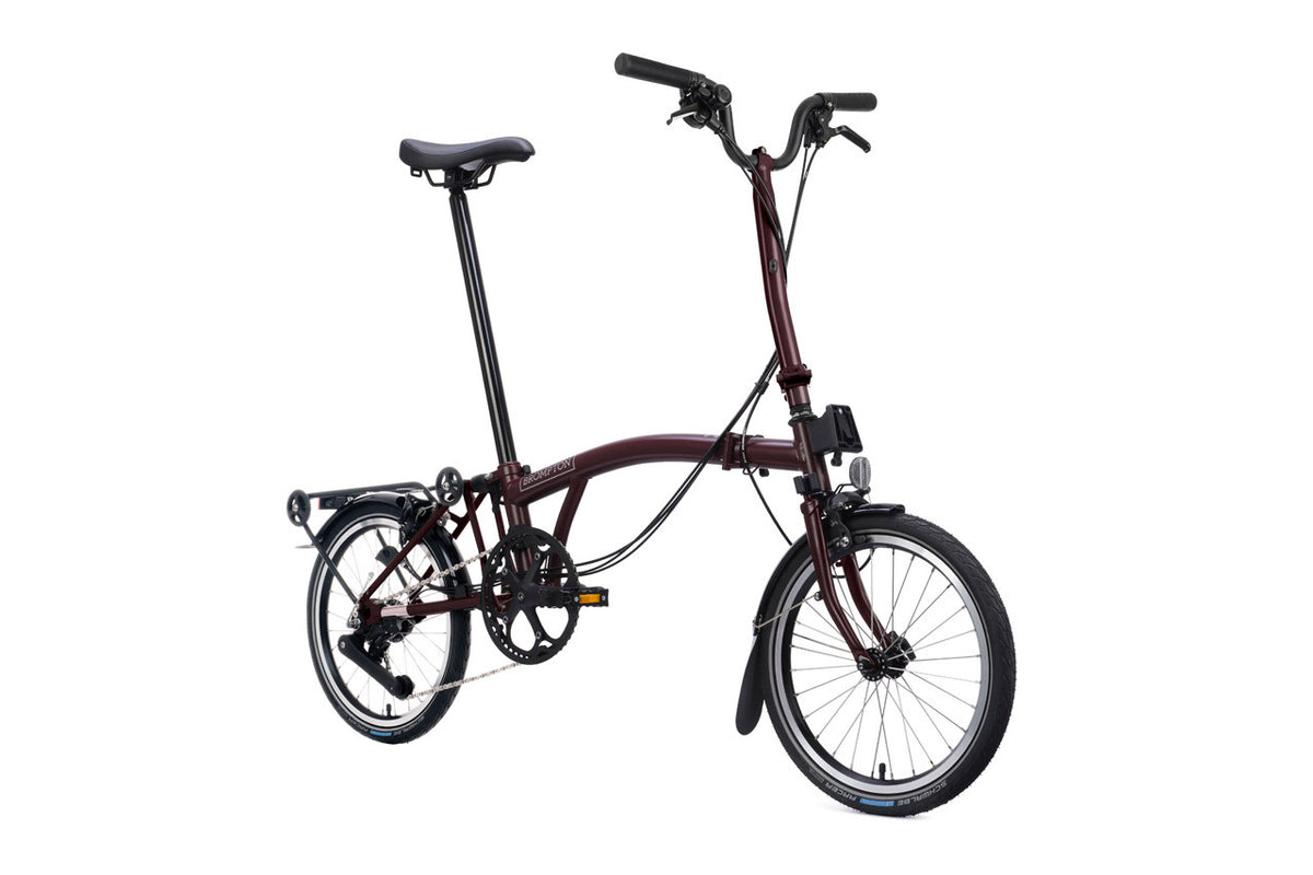 Brompton C Line 12-Speed - Plum Red