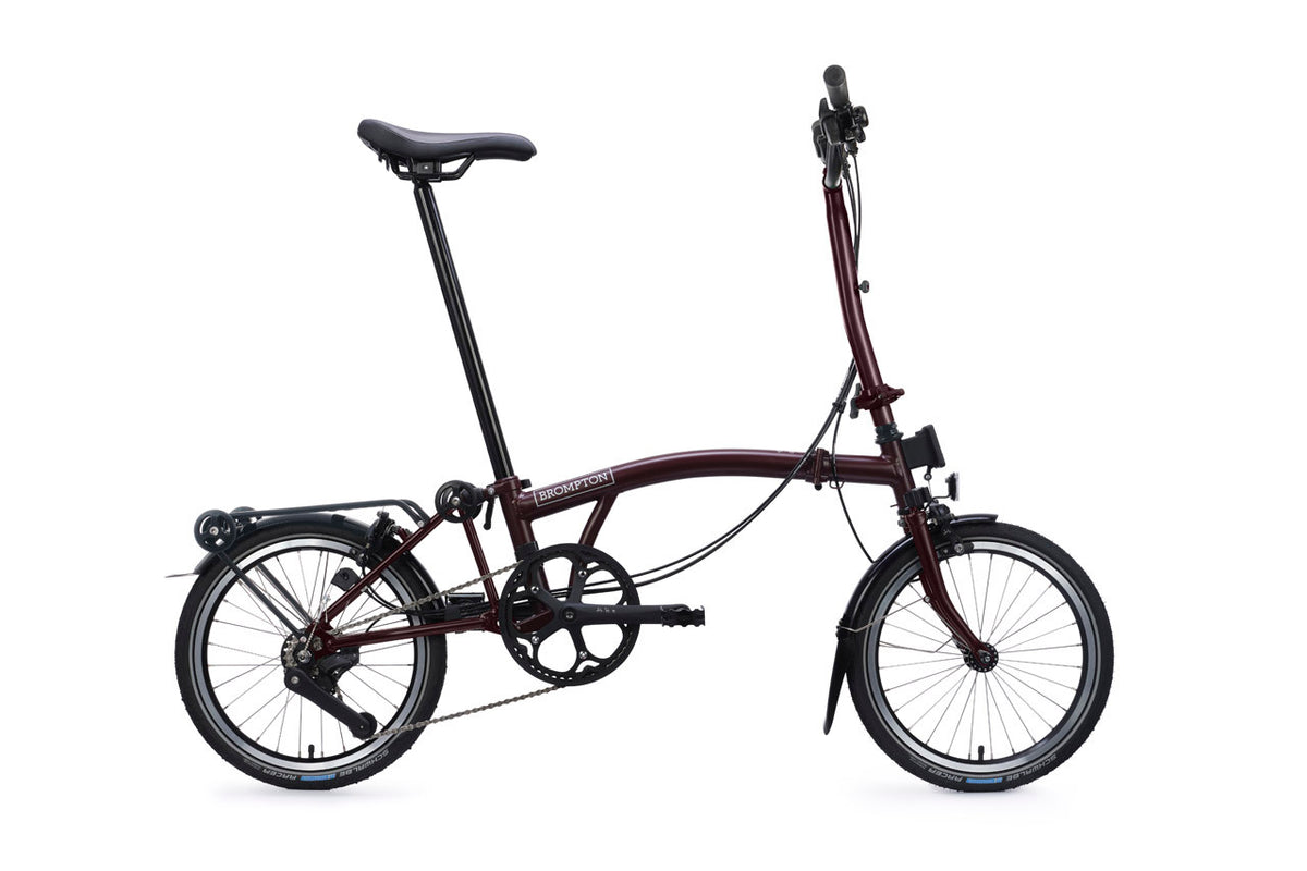 Brompton C Line 12-Speed - Plum Red