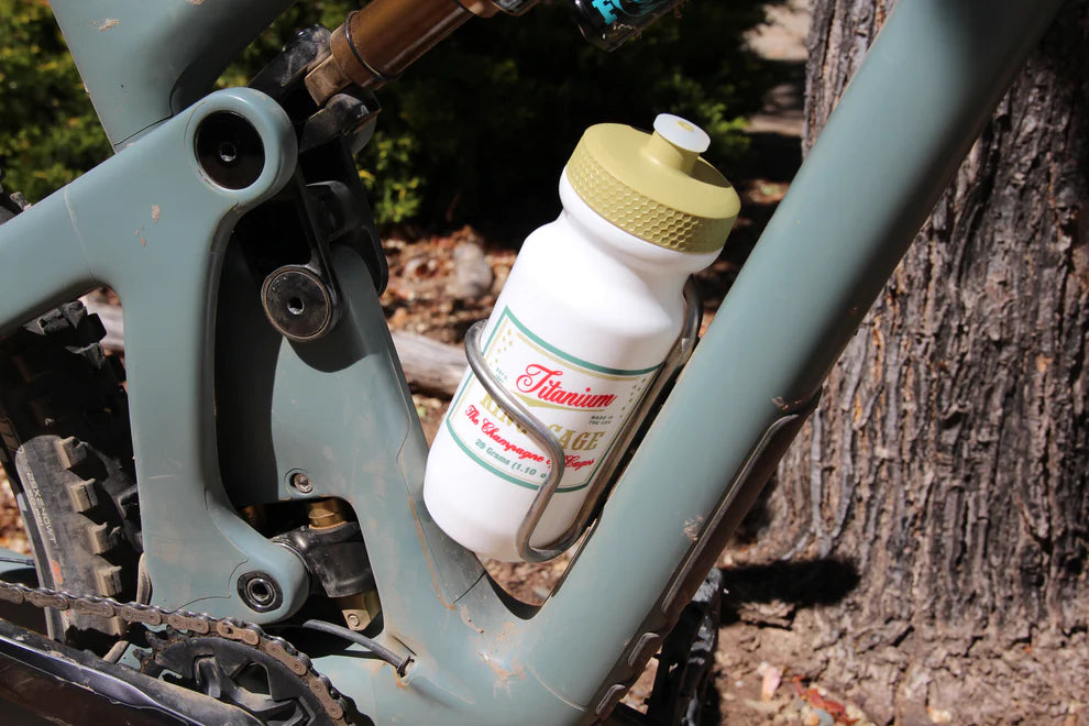 King Cage Titanium High Life Water Bottle - 600ml - White