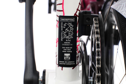 Brompton X Shantell Martin P Line 4-Speed - Gloss White