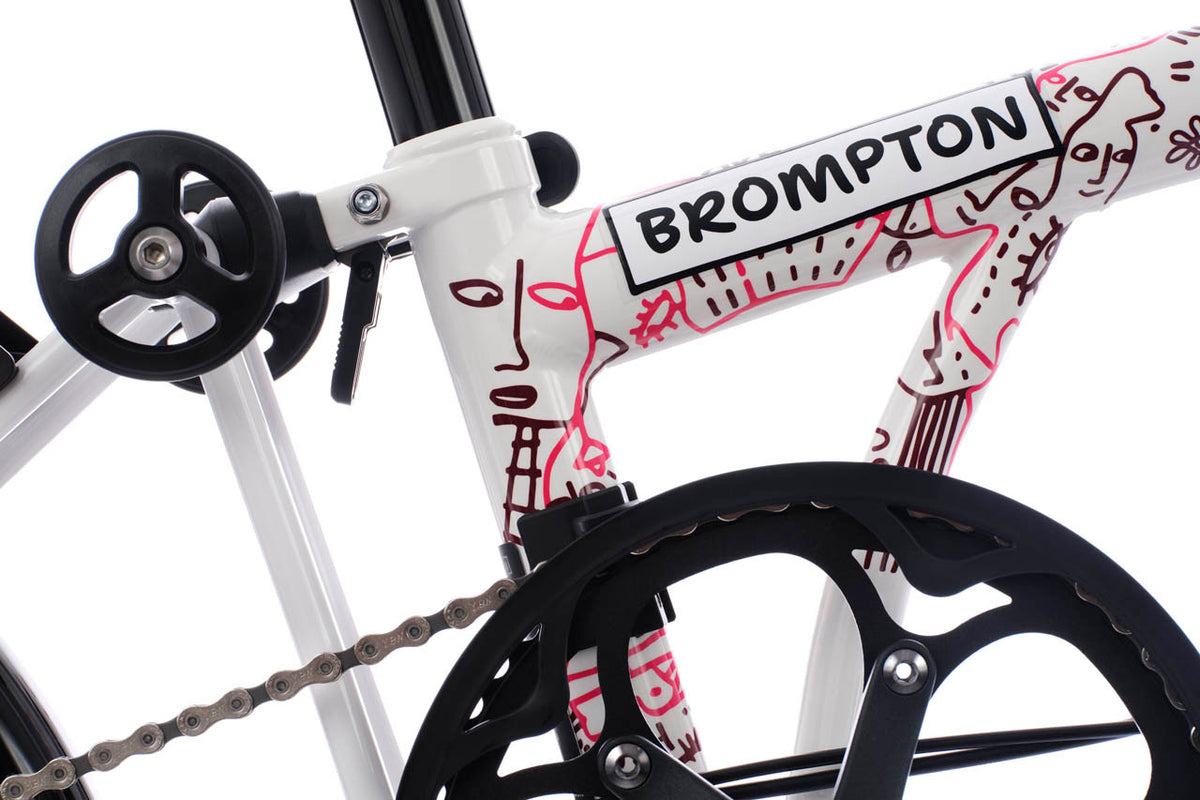 Brompton X Shantell Martin P Line 4-Speed - Gloss White