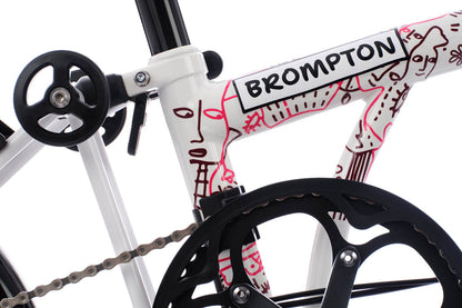 Brompton X Shantell Martin P Line 4-Speed - Gloss White