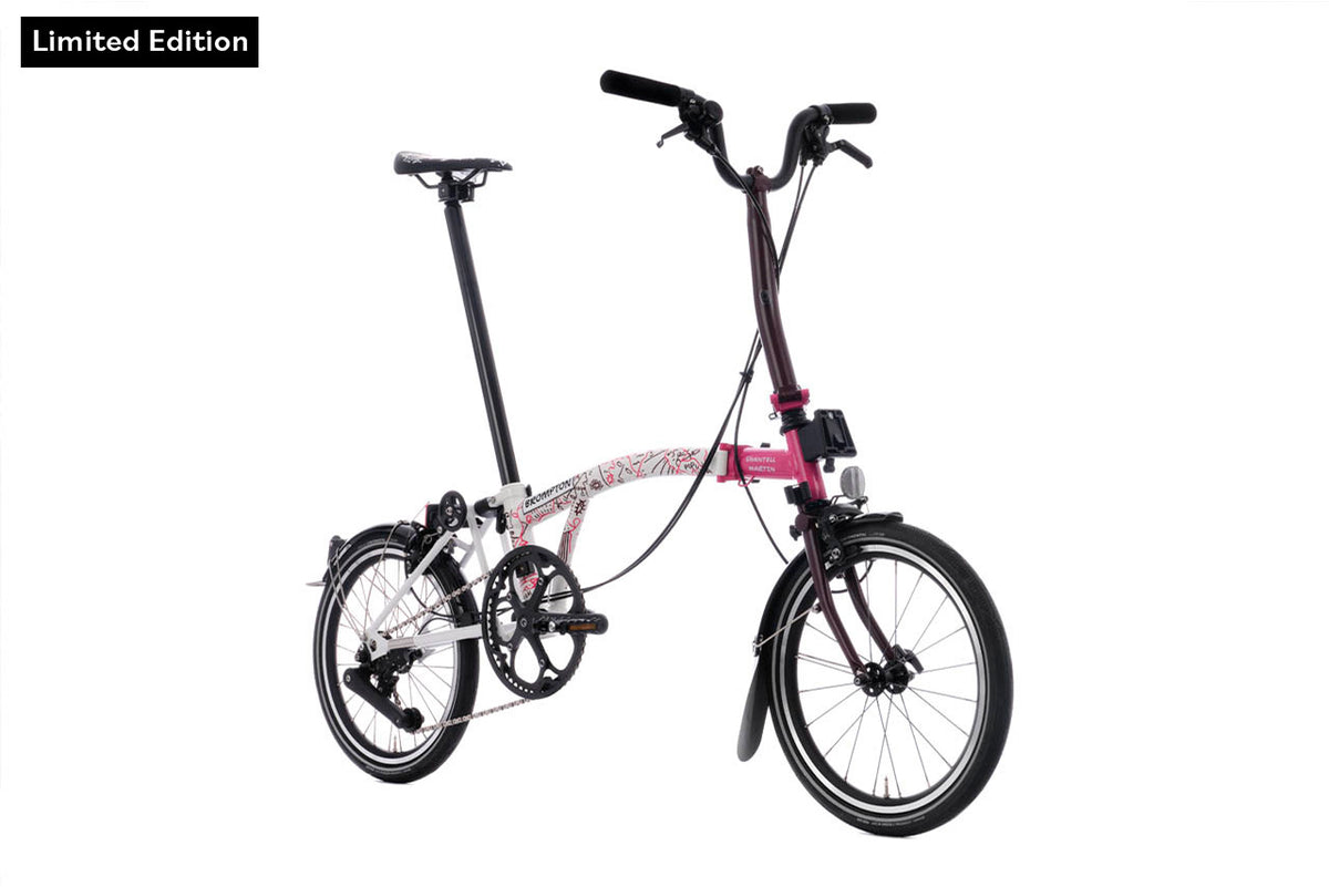Brompton X Shantell Martin P Line 4-Speed - Gloss White