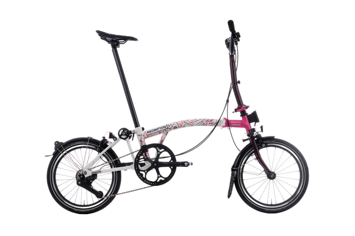 Brompton X Shantell Martin P Line 4-Speed - Gloss White