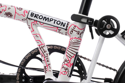 Brompton X Shantell Martin P Line 4-Speed - Gloss White