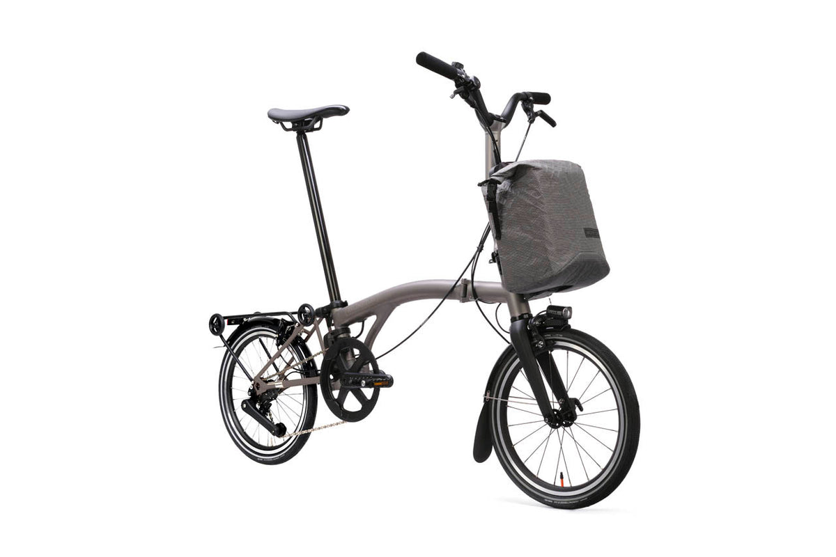 Brompton Electric T Line 4-Speed - Blasted Ti