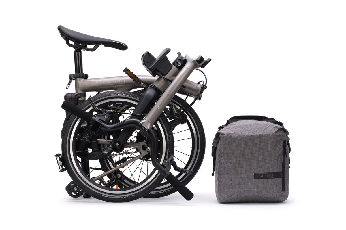 Brompton Electric T Line 4-Speed - Blasted Ti