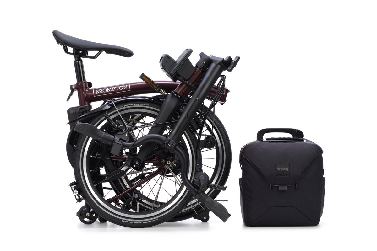 Brompton Electric P Line 4-Speed - Plum Red