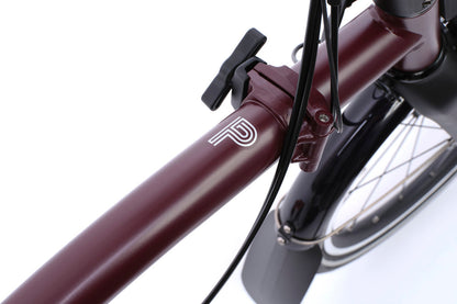 Brompton Electric P Line 4-Speed - Plum Red