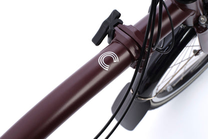 Brompton Electric C Line 4-Speed - Plum Red
