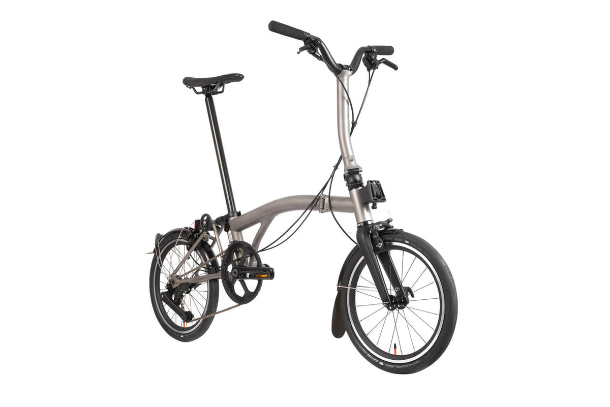 Brompton T Line 12-Speed - Blasted Ti