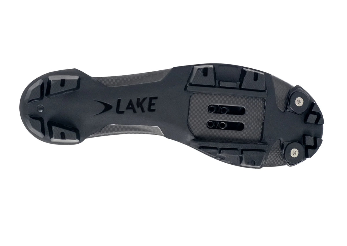 Lake MX333 MTB Shoe - Narrow - Black-Silver