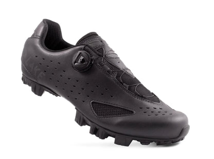 Lake MX177 MTB Shoe - Black-Black Reflective