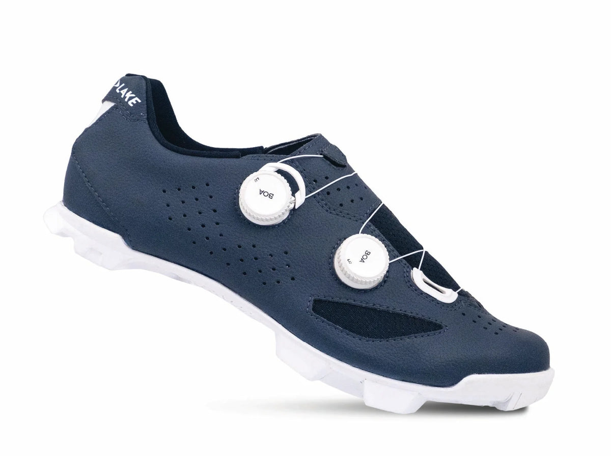 Lake MX239 Gravel Shoe - Wide - Navy-White